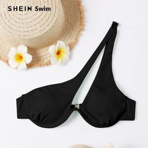 💞 2 for $15 💞 New SHEIN Black Asymmetrical Bikini Top